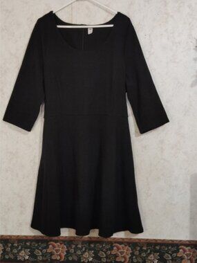 Old Navy Black Midi Dress XXL